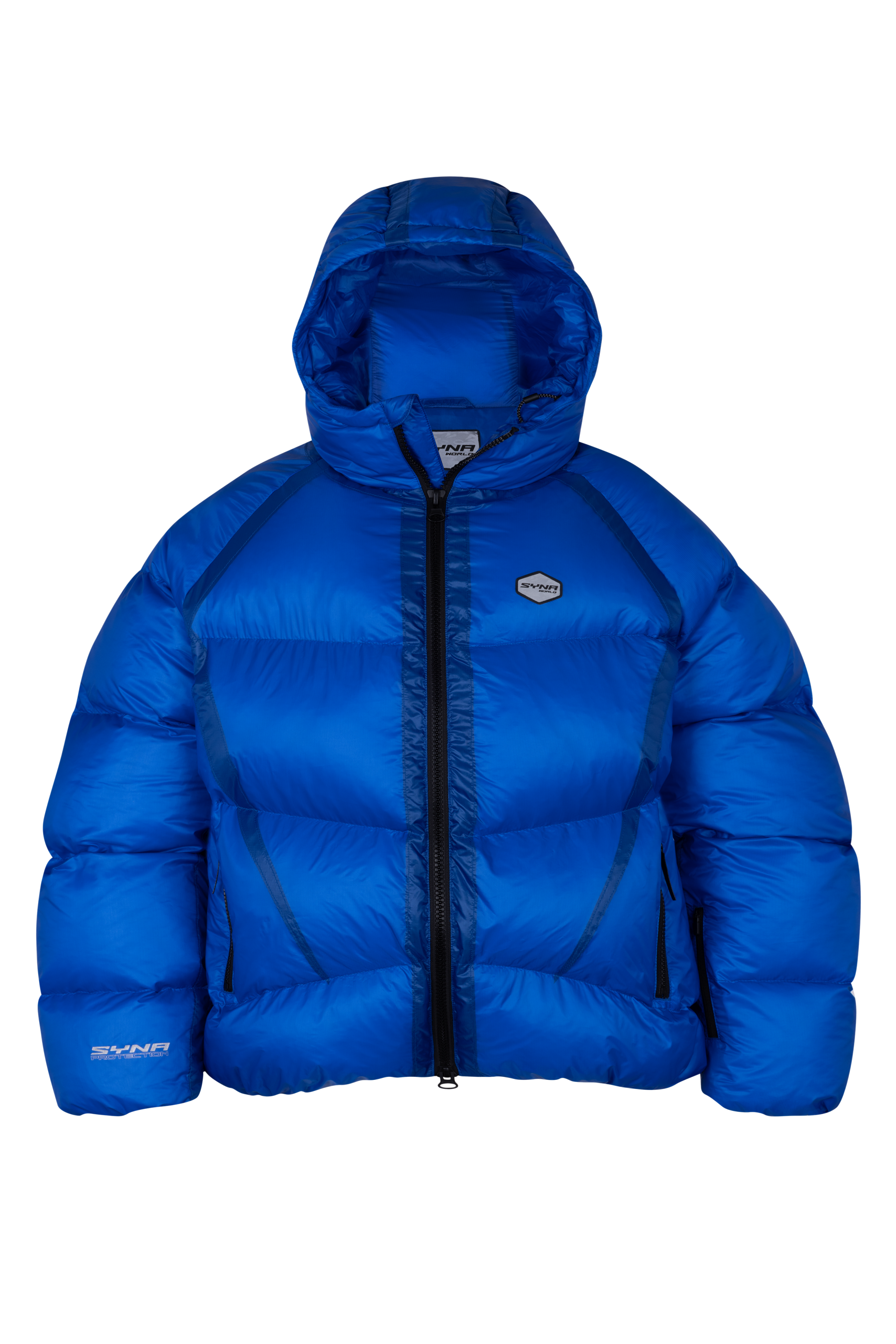 TRANSLUCENT PUFFER - COBALT BLUE TRANSLUCENT PUFFER - COBALT BLUE
