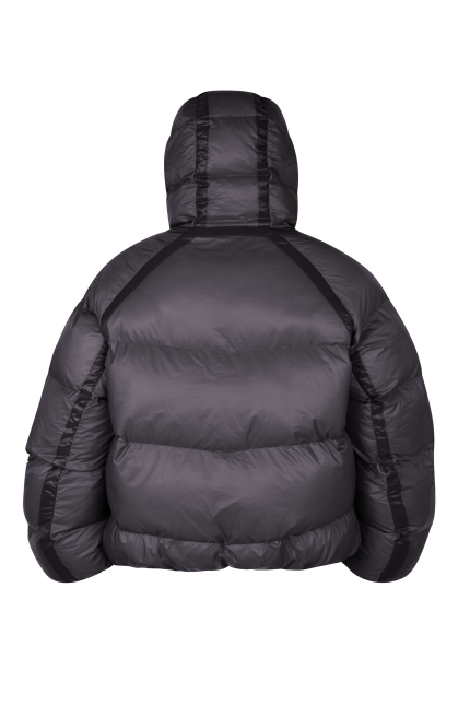 TRANSLUCENT PUFFER - DARK GREY