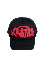 SYNA TRUCKER CAP – BLACK/TOMATO