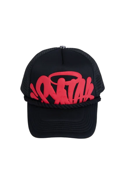 SYNA TRUCKER CAP – BLACK/TOMATO