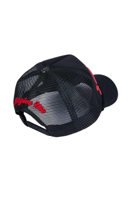 SYNA TRUCKER CAP – BLACK/TOMATO