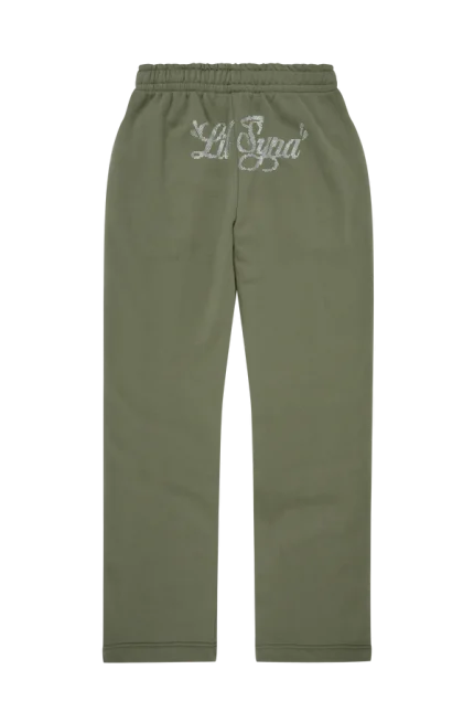 WOMEN’S LIL SYNA RHINESTONE JOGGER – KHAKI
