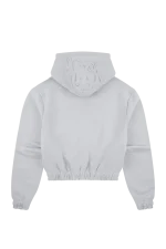 WOMEN’S HOODED ZIP THRU – GREY