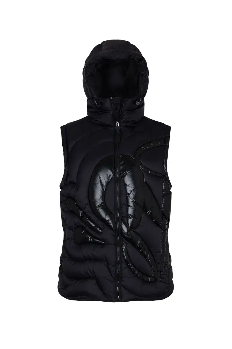 XL LOGO GILET – BLACK/BLACK XL LOGO GILET – BLACK/BLACK