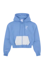 WOMEN’S SYNA CROP PATCH HOOD – BLUE