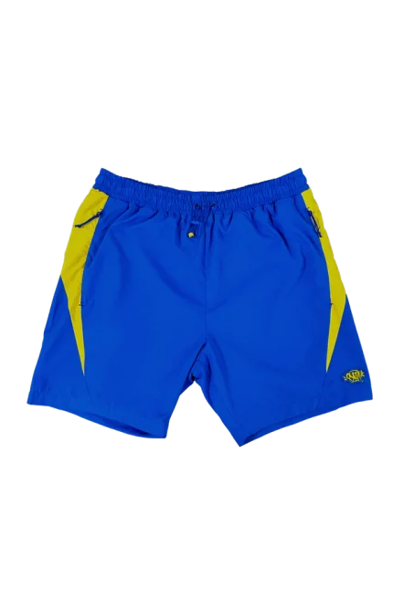 VORTEX WOVEN SHORT – BLUE/YELLOW