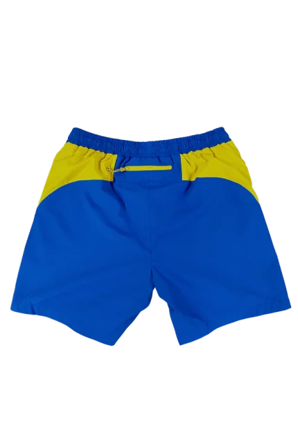 VORTEX WOVEN SHORT – BLUE/YELLOW