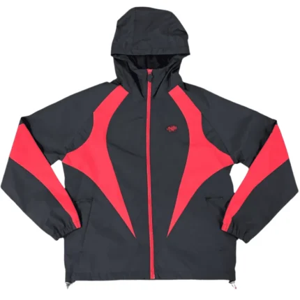 VORTEX WOVEN JACKET – BLACK/RED