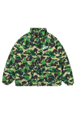 BAPE x SPOTIFY by CENTRAL CEE CAMO PUFFER JACKET - GREEN