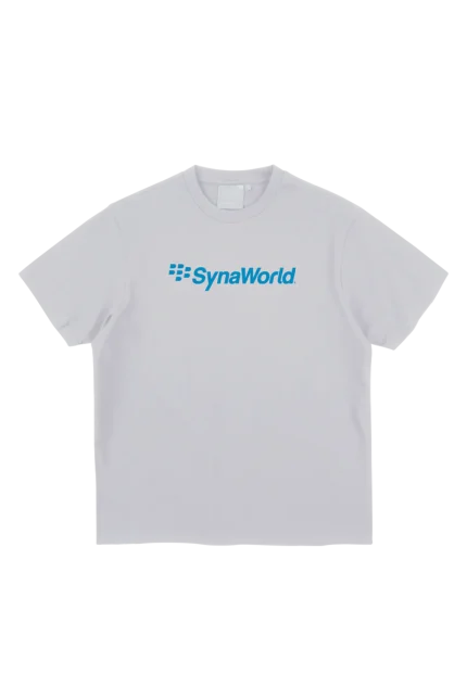 CRACKBERRY PRINTED TEE – WHITE/BLUE