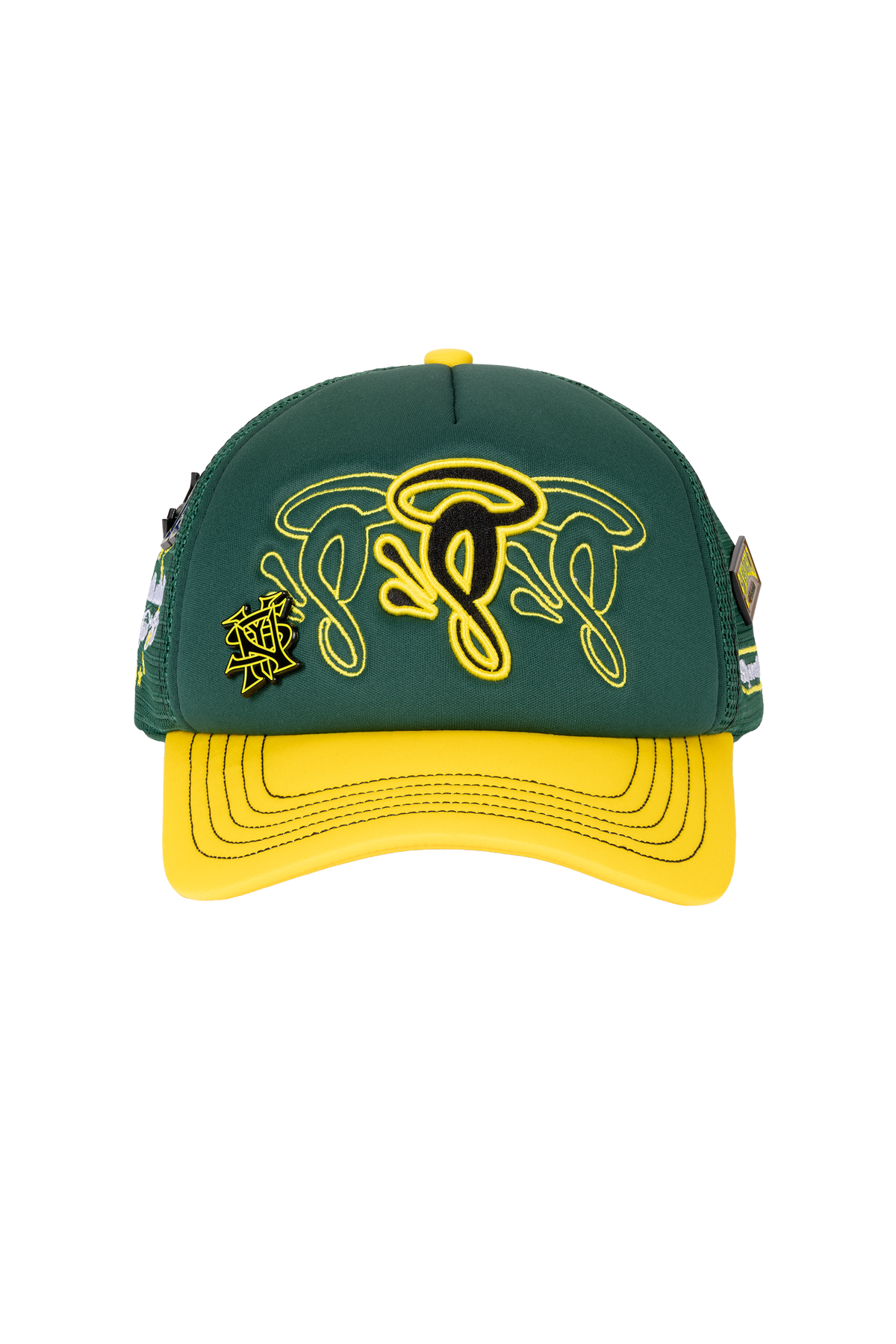 HALO S TRUCKER CAP - GREEN/YELLOW HALO S TRUCKER CAP - GREEN/YELLOW