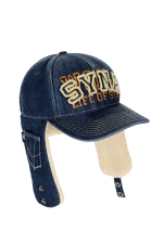 TACKLE TWILL DOGEAR CAP - INDIGO
