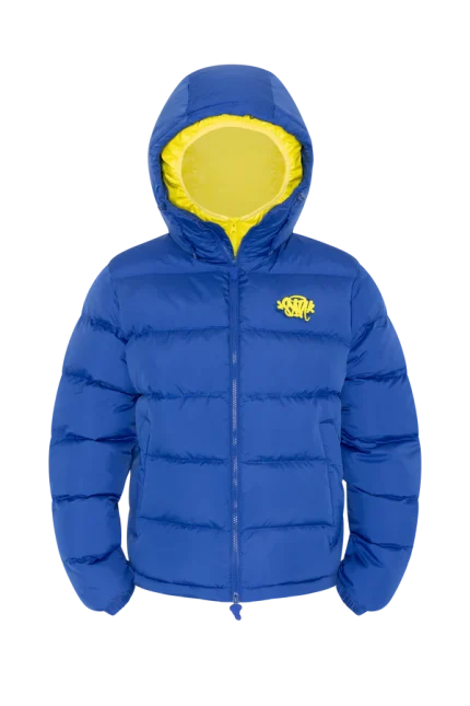 SYNA DOUBLE PUFFER JACKET NAVY / YELLOW