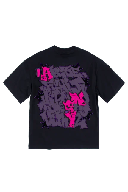 GRAF PRINTED TEE – BLACK/PURPLE