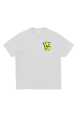 GRAF PRINTED TEE – WHITE/GREEN