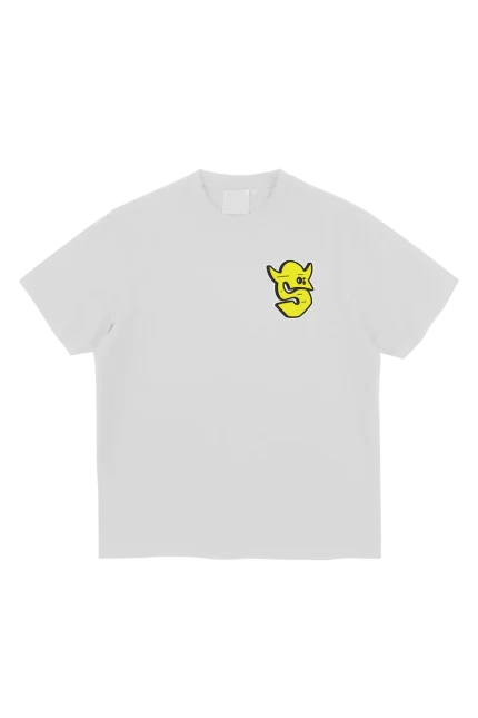 GRAF PRINTED TEE – WHITE/GREEN
