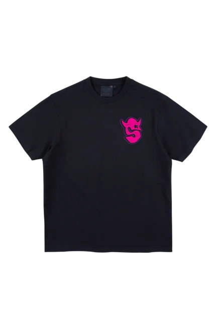 GRAF PRINTED TEE – BLACK/PURPLE