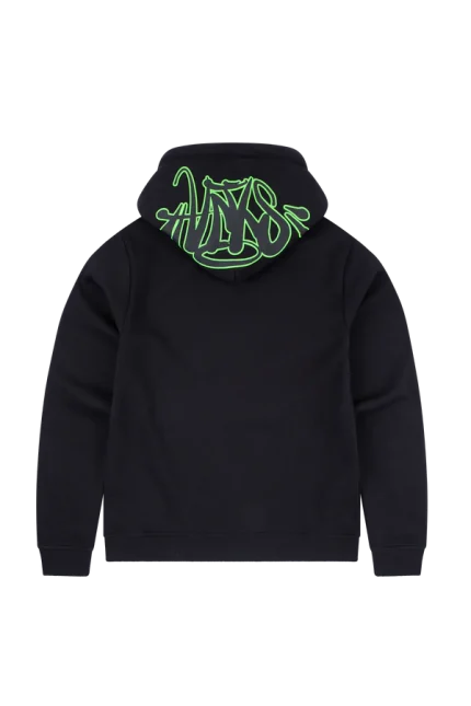 SYNA OG HOOD – BLACK/NEON GREEN