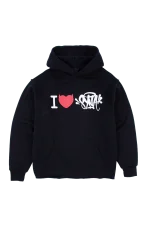I HEART SYNA HOODY – BLACK