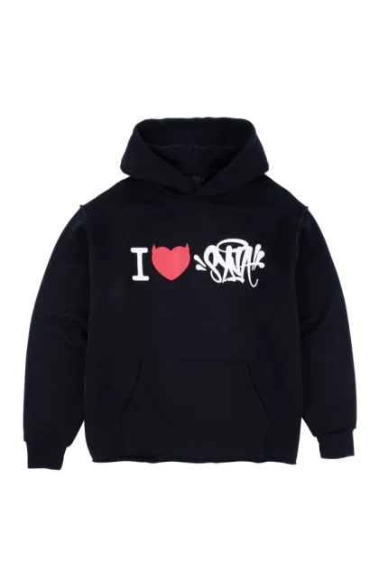 I HEART SYNA HOODY – BLACK