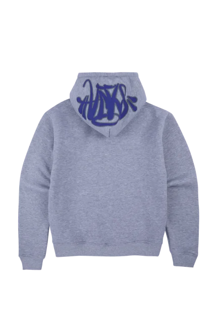 SYNA OG HOOD – GREY MARL/COBALT