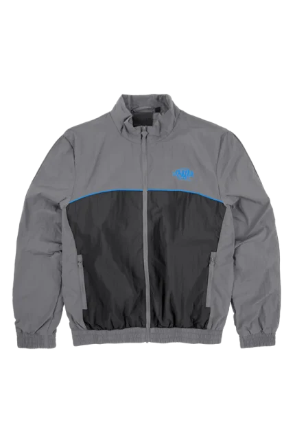 TEAM SYNA PIPE TRACK JACKET GREY/BLACK/COBALT