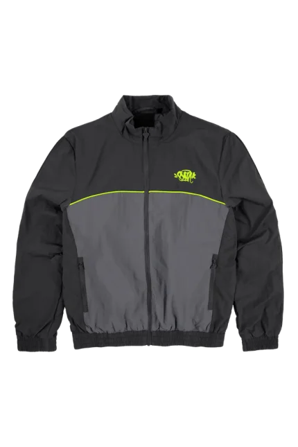 TEAM SYNA PIPE TRACK JACKET BLACK/GREY/GREEN
