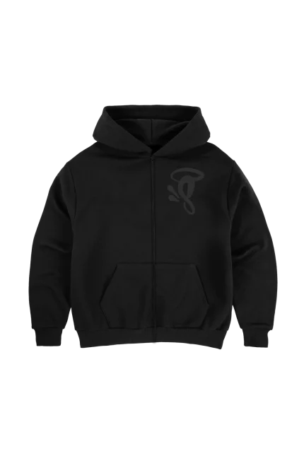 SYNA VOID ZIP HOODY – BLACK/BLACK