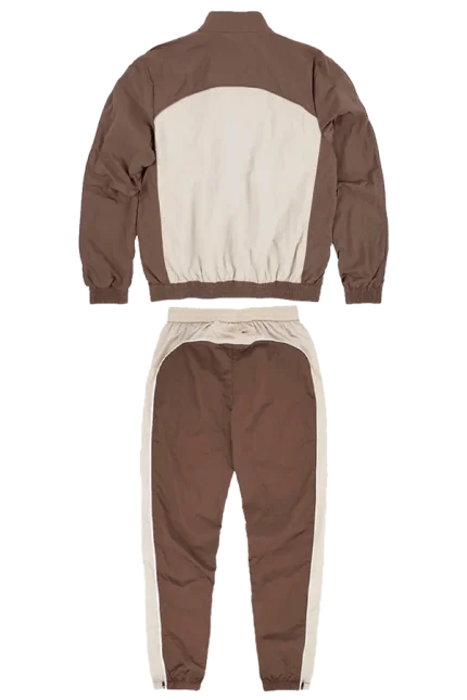 Syna World Shell Tracksuit – Brown/Beige
