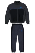 Syna World Shell Tracksuit – Grey/Black/Blue