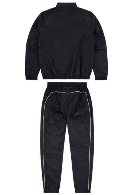 Syna World Shell Tracksuit – Black/Noen Green
